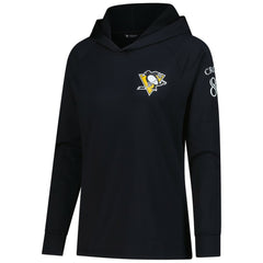Sidney Crosby Pittsburgh Penguins Levelwear Women's Impression Name & Number Raglan Hoodie - Black - NHL