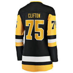 Connor Clifton Pittsburgh Penguins Fanatics Women's Home Breakaway Jersey - Black - NHL