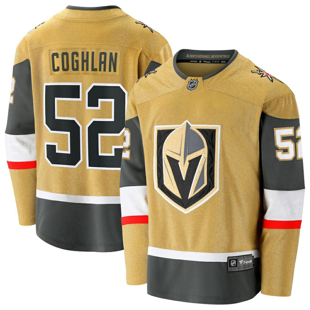 Dylan Coghlan Vegas Golden Knights Fanatics Home Breakaway Jersey - Gold - NHL