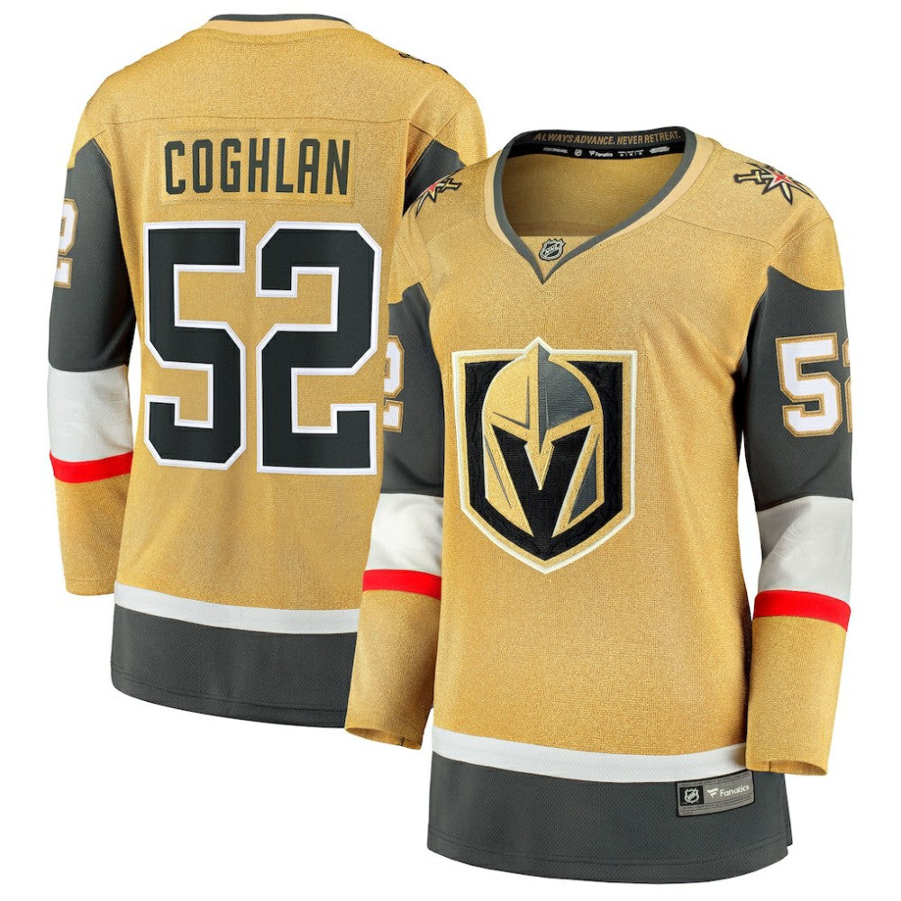 Dylan Coghlan Vegas Golden Knights Fanatics Women's Home Breakaway Jersey - Gold - NHL