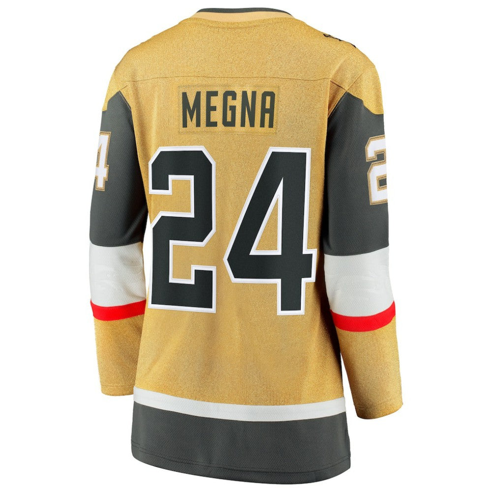 Jaycob Megna Vegas Golden Knights Fanatics Women's Home Breakaway Jersey - Gold - NHL