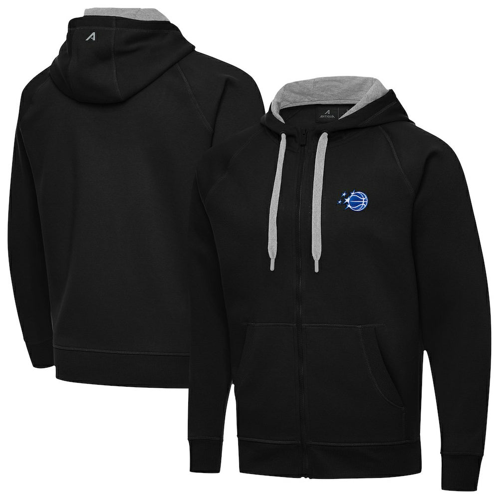 Orlando Magic Antigua New Logo Victory Full-Zip Hooded Sweatshirt Black - NBA