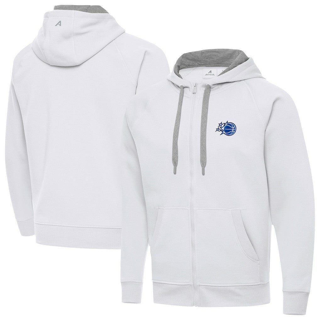 Orlando Magic Antigua New Logo Victory Full-Zip Hooded Sweatshirt White - NBA