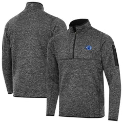 Orlando Magic Antigua New Logo Fortune Quarter-Zip Pullover Jacket Heather Black - NBA