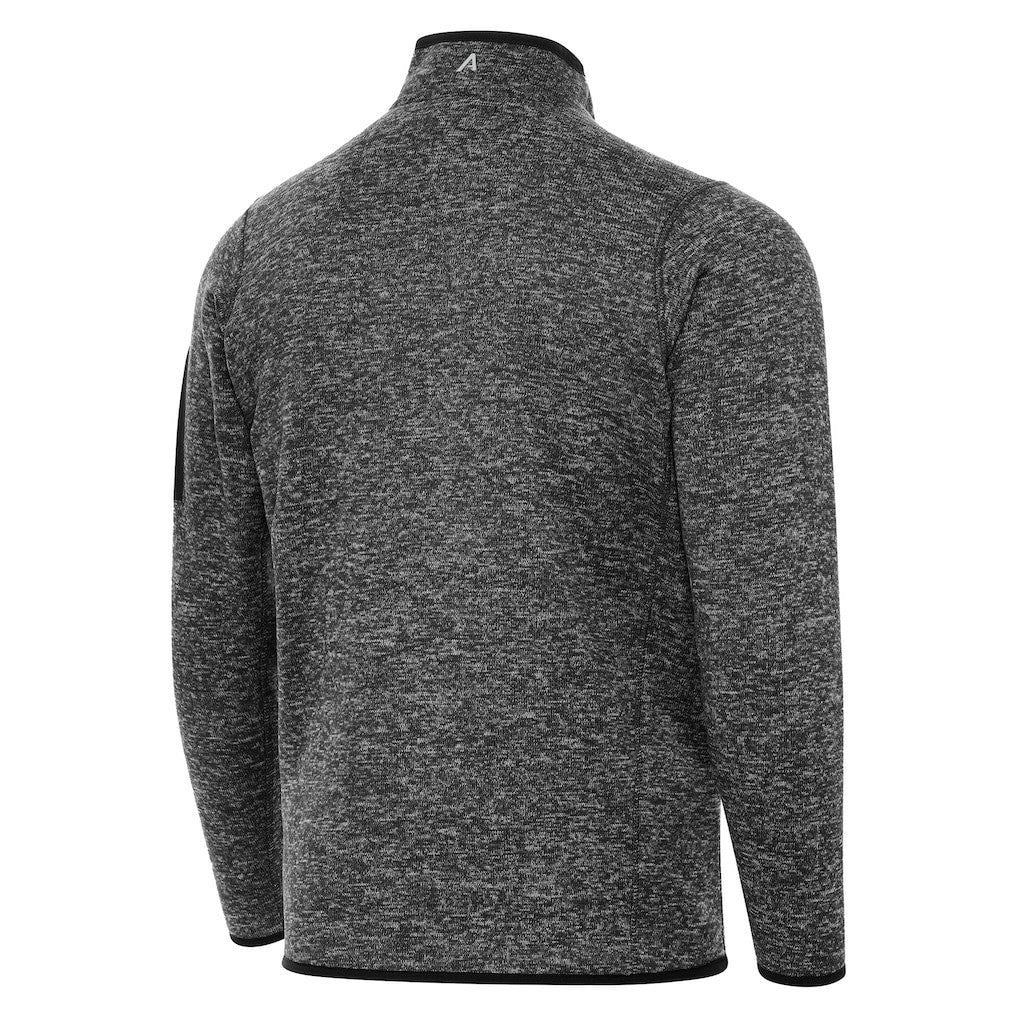 Orlando Magic Antigua New Logo Fortune Quarter-Zip Pullover Jacket Heather Black - NBA