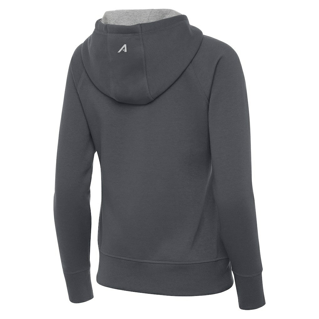 Orlando Magic Antigua Women's New Logo Victory Full-Zip Hooded Sweatshirt Charcoal - NBA