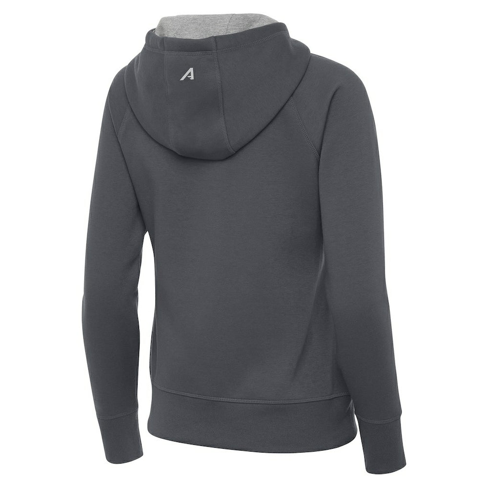 Orlando Magic Antigua Women's New Logo Victory Full-Zip Hooded Sweatshirt Charcoal - NBA