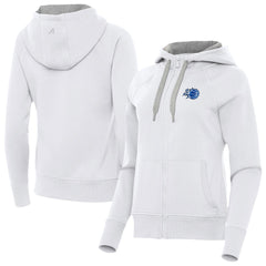 Orlando Magic Antigua Women's New Logo Victory Full-Zip Hooded Sweatshirt White - NBA