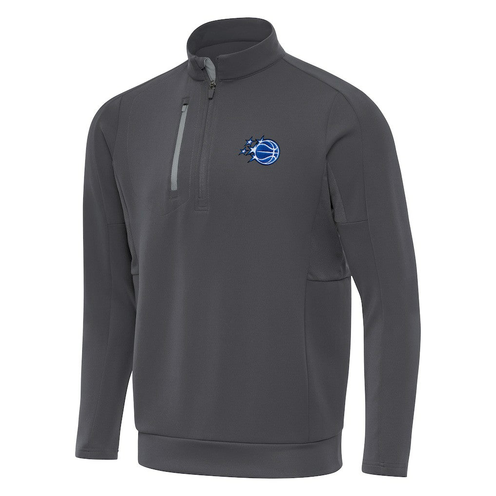 Orlando Magic Antigua New Logo Generation Quarter-Zip Pullover Top Pewter - NBA