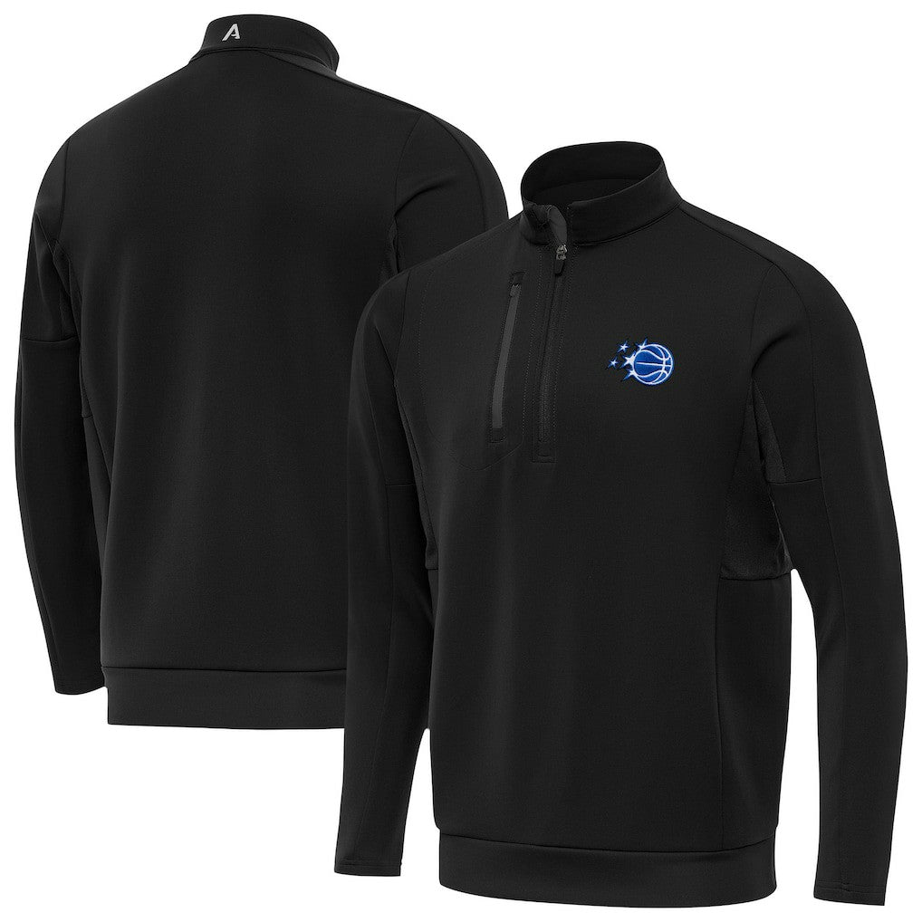 Orlando Magic Antigua New Logo Generation Quarter-Zip Pullover Top Black - NBA
