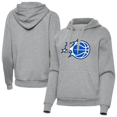 Orlando Magic Antigua Women's New Logo Victory Pullover Hoodie Heather Gray - NBA
