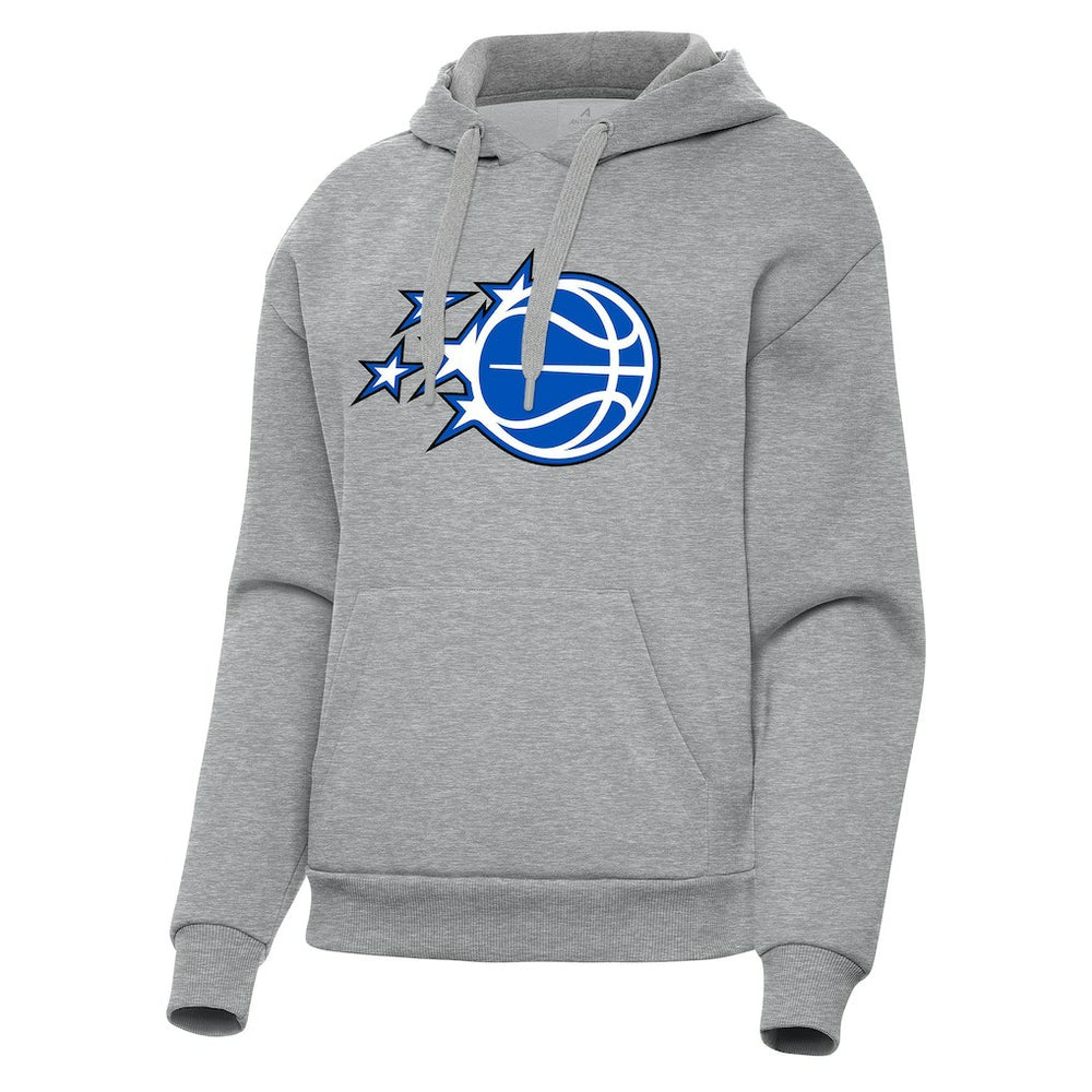 Orlando Magic Antigua Women's New Logo Victory Pullover Hoodie Heather Gray - NBA