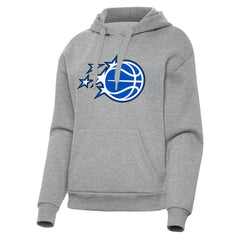 Orlando Magic Antigua Women's New Logo Victory Pullover Hoodie Heather Gray - NBA