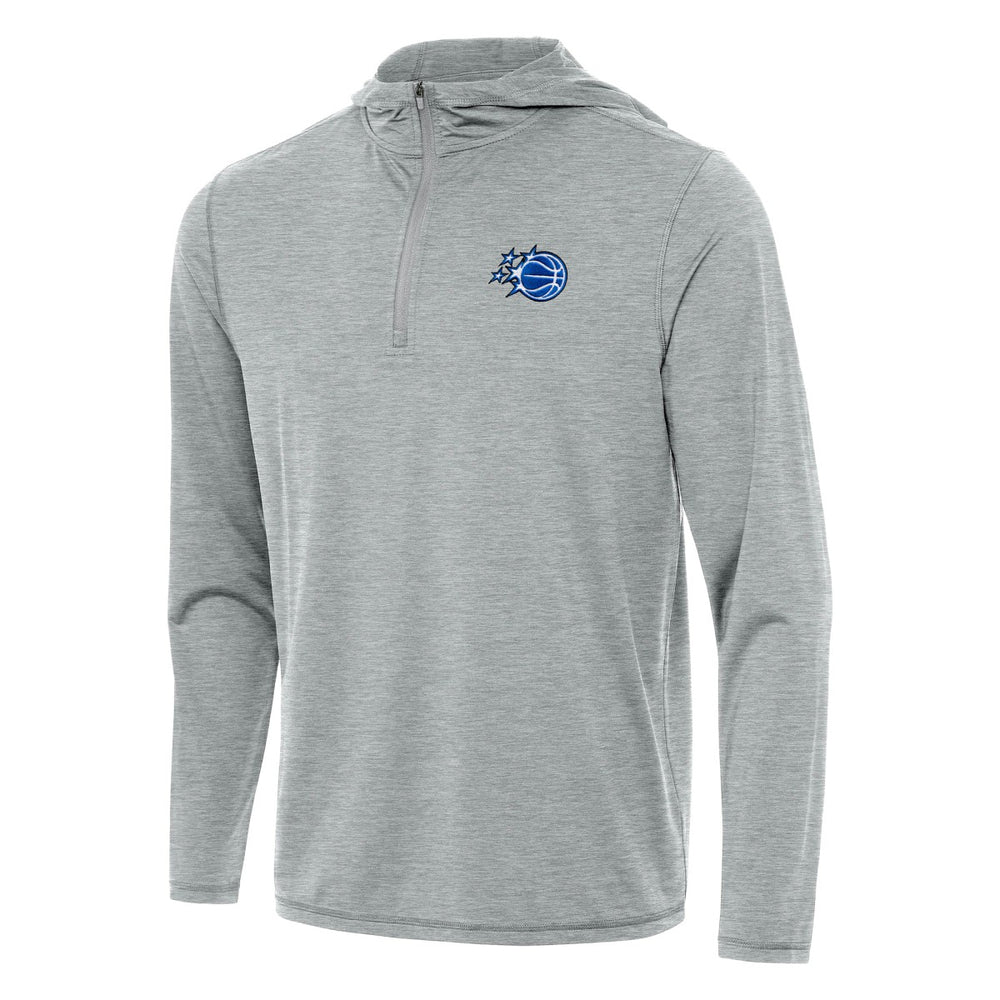 Orlando Magic Antigua New Logo Tidy Quarter-Zip Hoodie Heather Gray - NBA