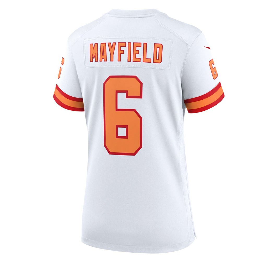 Baker Mayfield '76 Tampa Bay Buccaneers Women's 50th Season Game Jersey White | Nike for Sale
