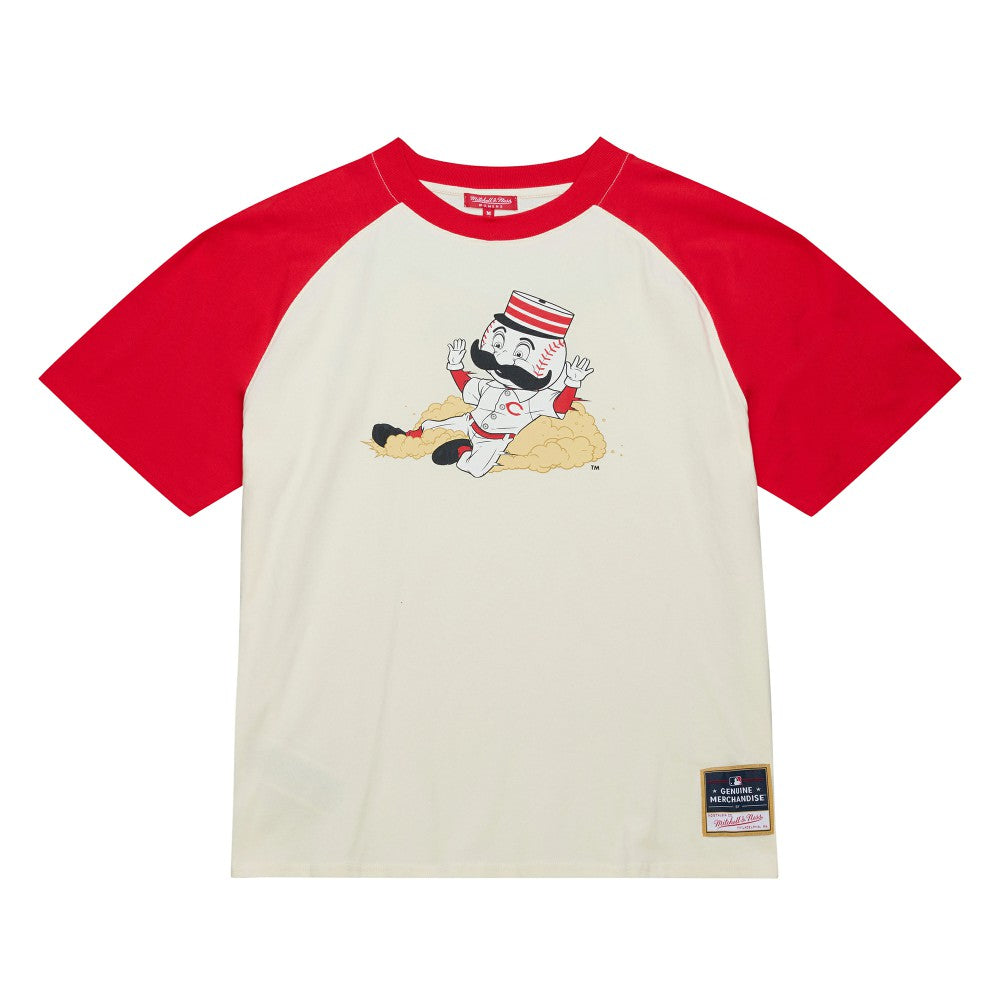 Cincinnati Reds Mitchell & Ness Women's Boyfriend Raglan T-Shirt - MLB