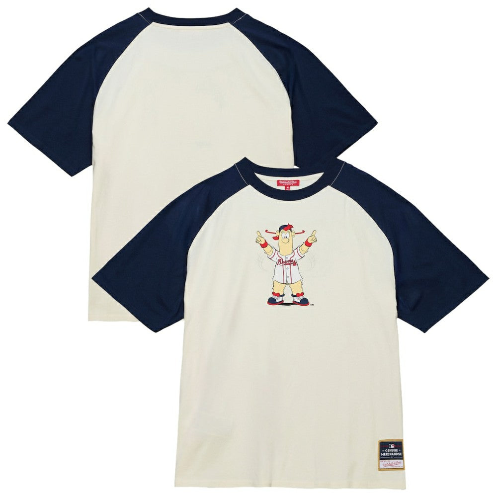 Atlanta Braves Mitchell & Ness Women's Boyfriend Raglan T-Shirt - MLB