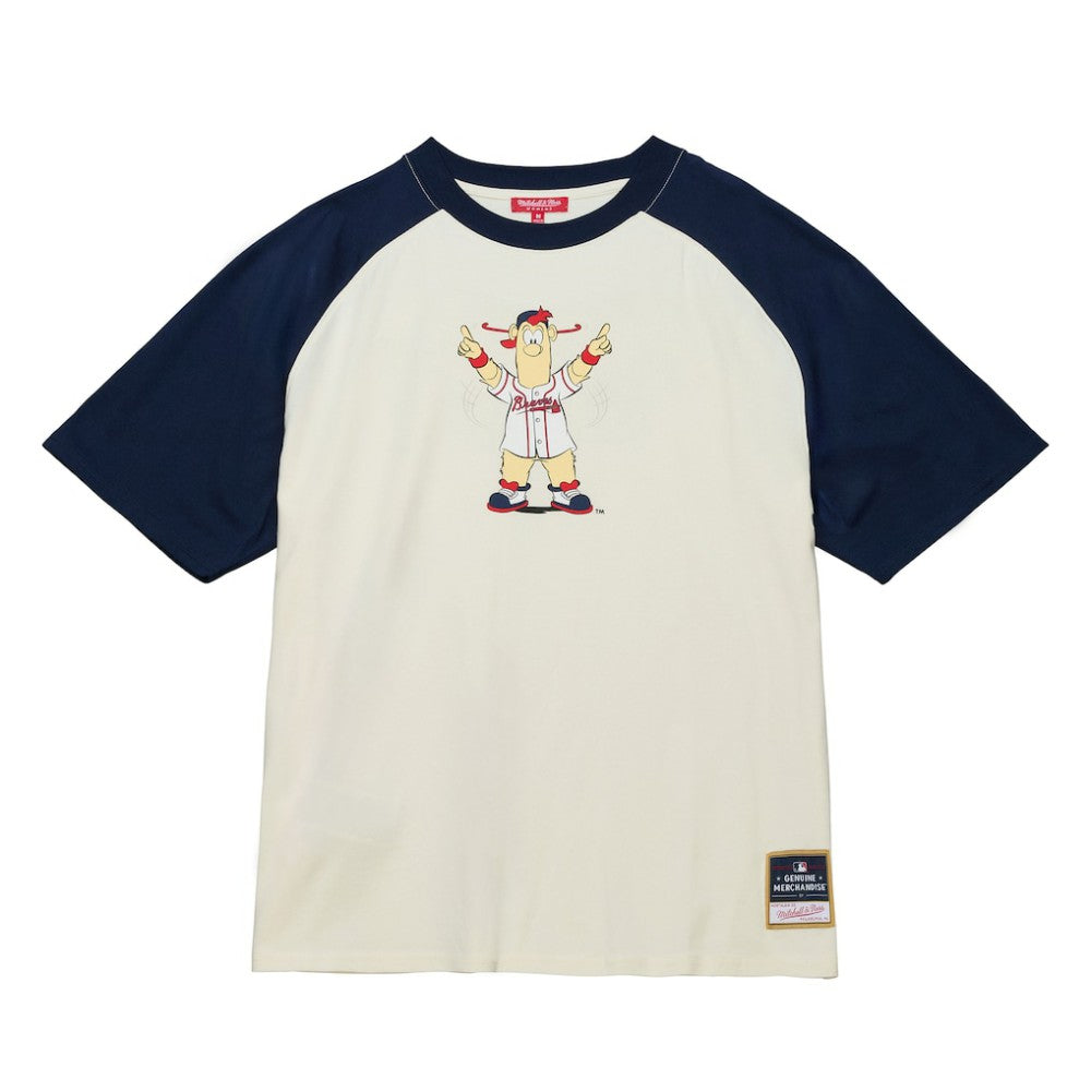 Atlanta Braves Mitchell & Ness Women's Boyfriend Raglan T-Shirt - MLB