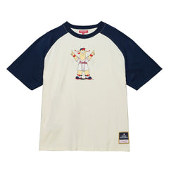Atlanta Braves Mitchell & Ness Women's Boyfriend Raglan T-Shirt - MLB