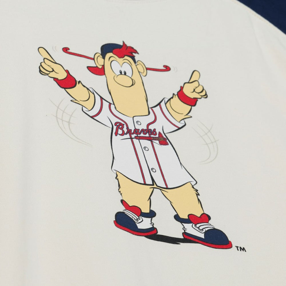 Atlanta Braves Mitchell & Ness Women's Boyfriend Raglan T-Shirt - MLB
