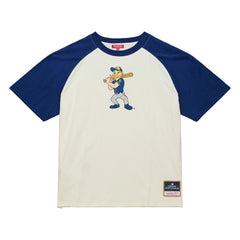 Milwaukee Brewers Mitchell & Ness Women's Boyfriend Raglan T-Shirt - MLB