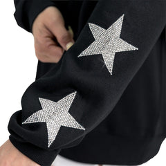 New York Giants Gameday Couture Women's Velocity Relaxed Rhinestone Pullover Sweatshirt Black | NFL