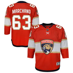 Brad Marchand Florida Panthers Outerstuff Youth Premier Player Jersey - Red - NHL