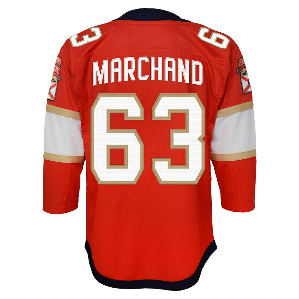 Brad Marchand Florida Panthers Outerstuff Youth Premier Player Jersey - Red - NHL