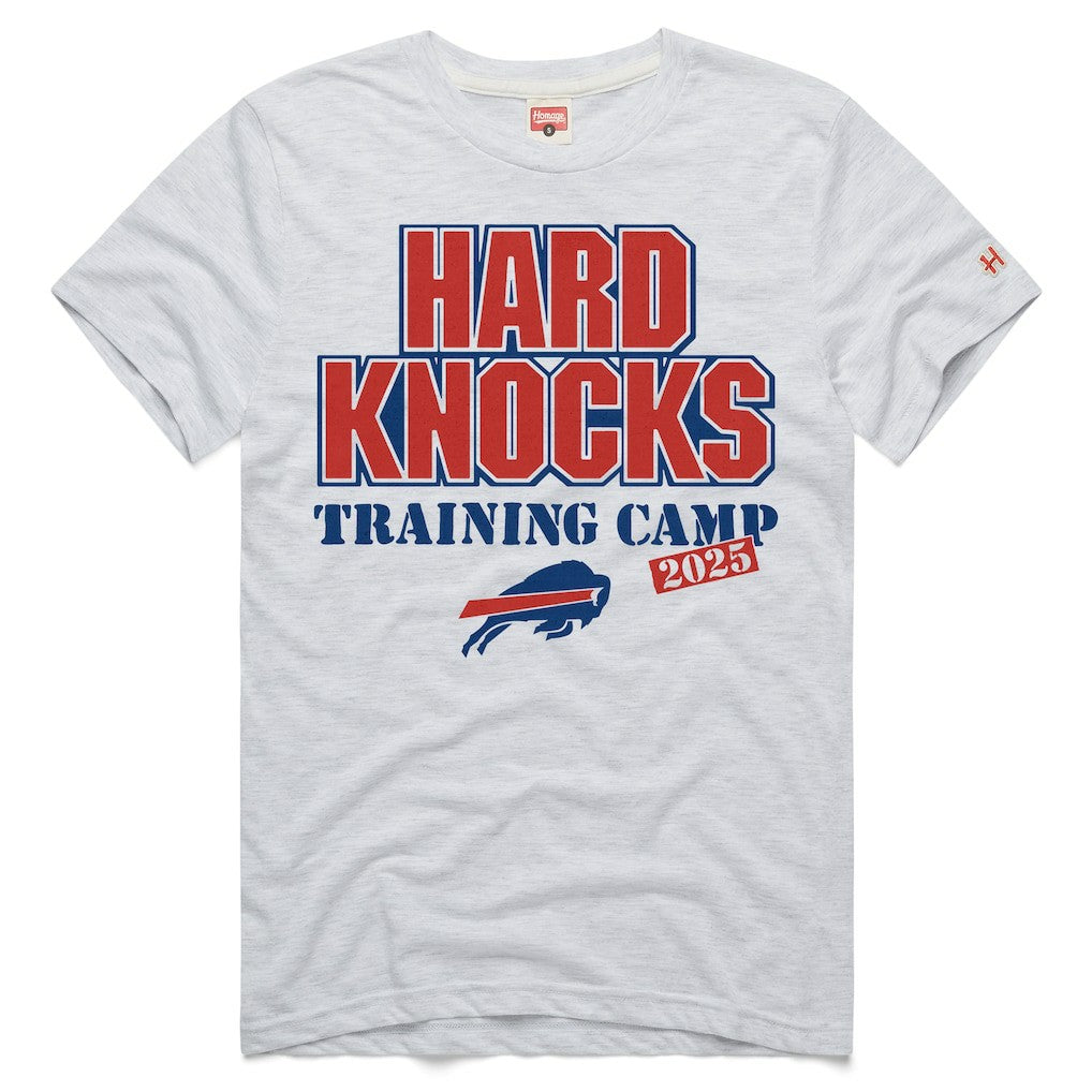 Buffalo Bills Homage 2025 Hard Knocks Training Camp Tri-Blend T-Shirt Ash | NFL
