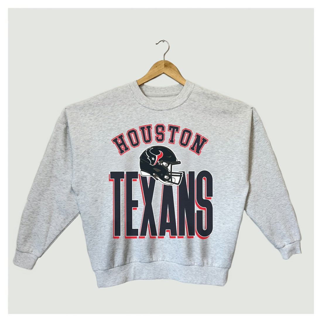 Houston Texans Gameday Couture Women's Fierce Focus Premium Oversized Fleece Pullover Sweatshirt Ash | NFL