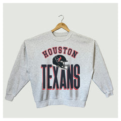 Houston Texans Gameday Couture Women's Fierce Focus Premium Oversized Fleece Pullover Sweatshirt Ash | NFL