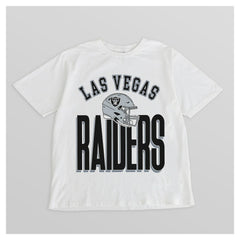 Las Vegas Raiders Gameday Couture Women's Oversized Classic Fierce Focus T-Shirt White | NFL