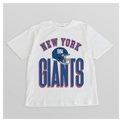 New York Giants Gameday Couture Women's Oversized Classic Fierce Focus T-Shirt White | NFL
