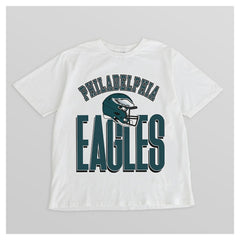Philadelphia Eagles Gameday Couture Women's Oversized Classic Fierce Focus T-Shirt White | NFL