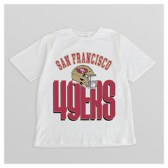 San Francisco 49ers Gameday Couture Women's Oversized Classic Fierce Focus T-Shirt White | NFL