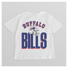Buffalo Bills Gameday Couture Women's Oversized Classic Fierce Focus T-Shirt White | NFL