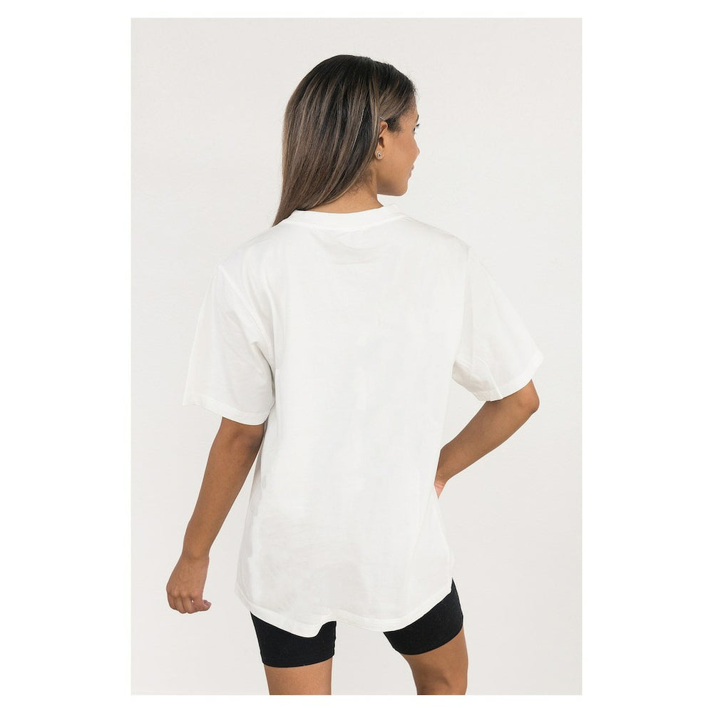 Cleveland Browns Gameday Couture Women's Oversized Classic Fierce Focus T-Shirt White | NFL
