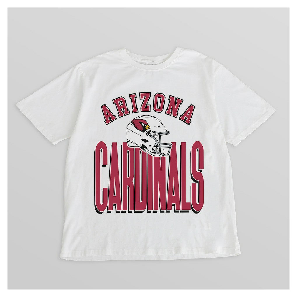 Arizona Cardinals Gameday Couture Women's Oversized Classic Fierce Focus T-Shirt White | NFL