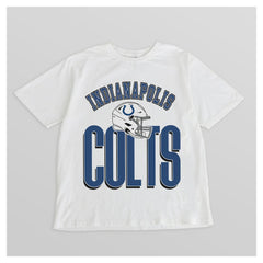 Indianapolis Colts Gameday Couture Women's Oversized Classic Fierce Focus T-Shirt White | NFL
