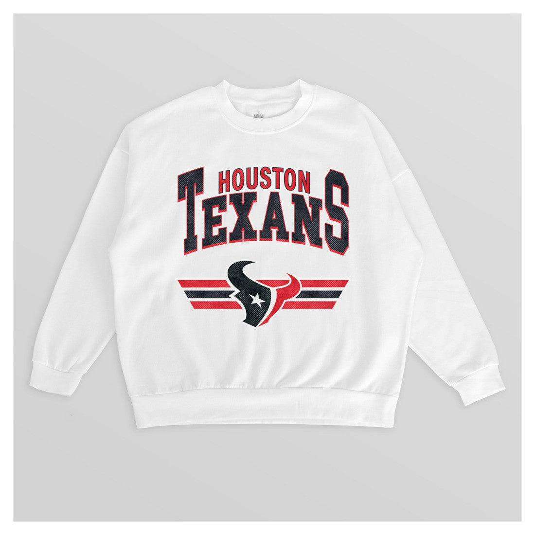 Houston Texans Gameday Couture Women's Swift Strike Premium Oversized Fleece Pullover Sweatshirt White | NFL
