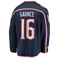 Brendan Gaunce Columbus Blue Jackets Fanatics Home Breakaway Jersey - Navy - NHL