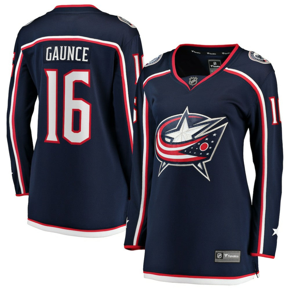 Brendan Gaunce Columbus Blue Jackets Fanatics Women's Home Breakaway Jersey - Navy - NHL