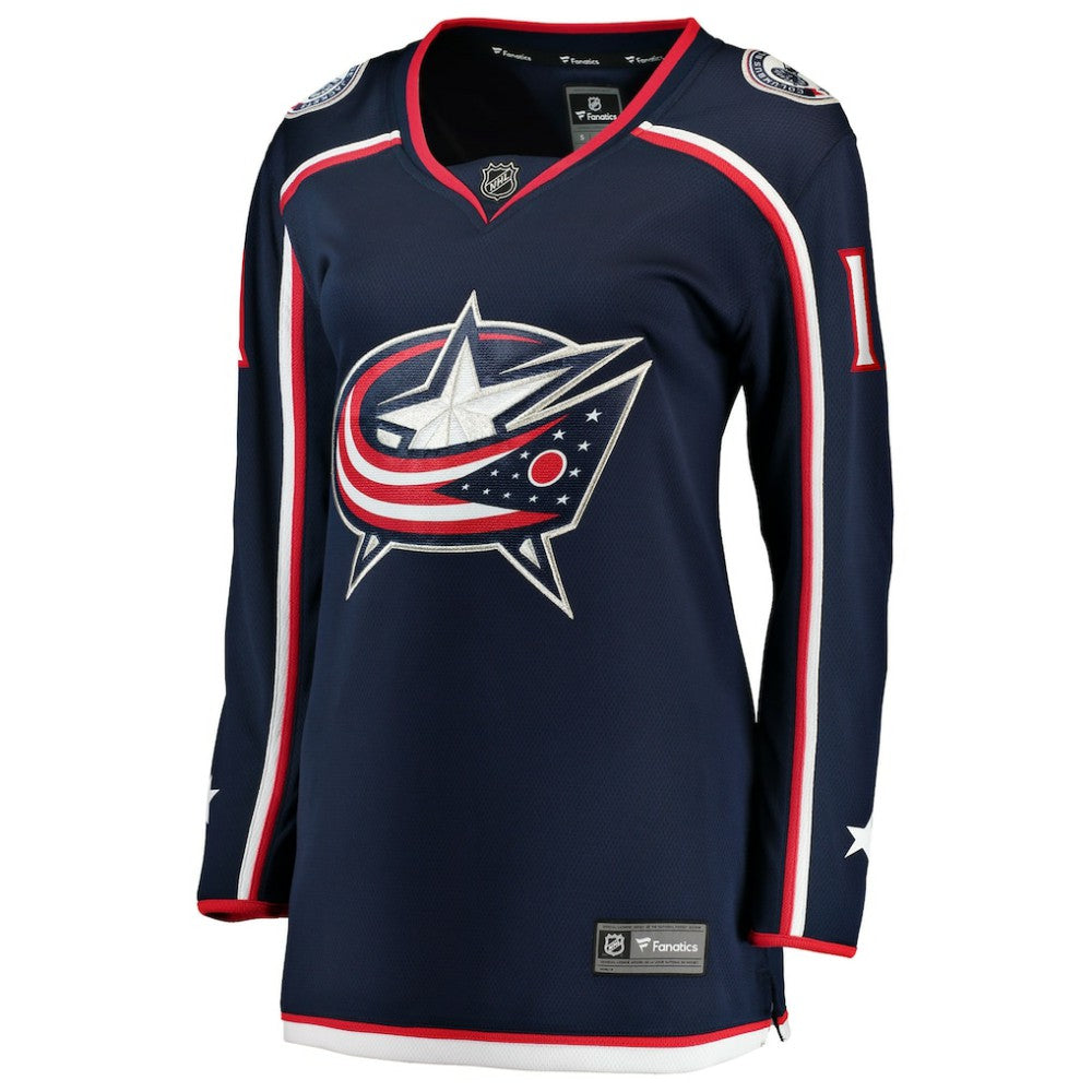 Miles Wood Columbus Blue Jackets Fanatics Women's Home Breakaway Jersey - Navy - NHL