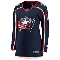 Miles Wood Columbus Blue Jackets Fanatics Women's Home Breakaway Jersey - Navy - NHL
