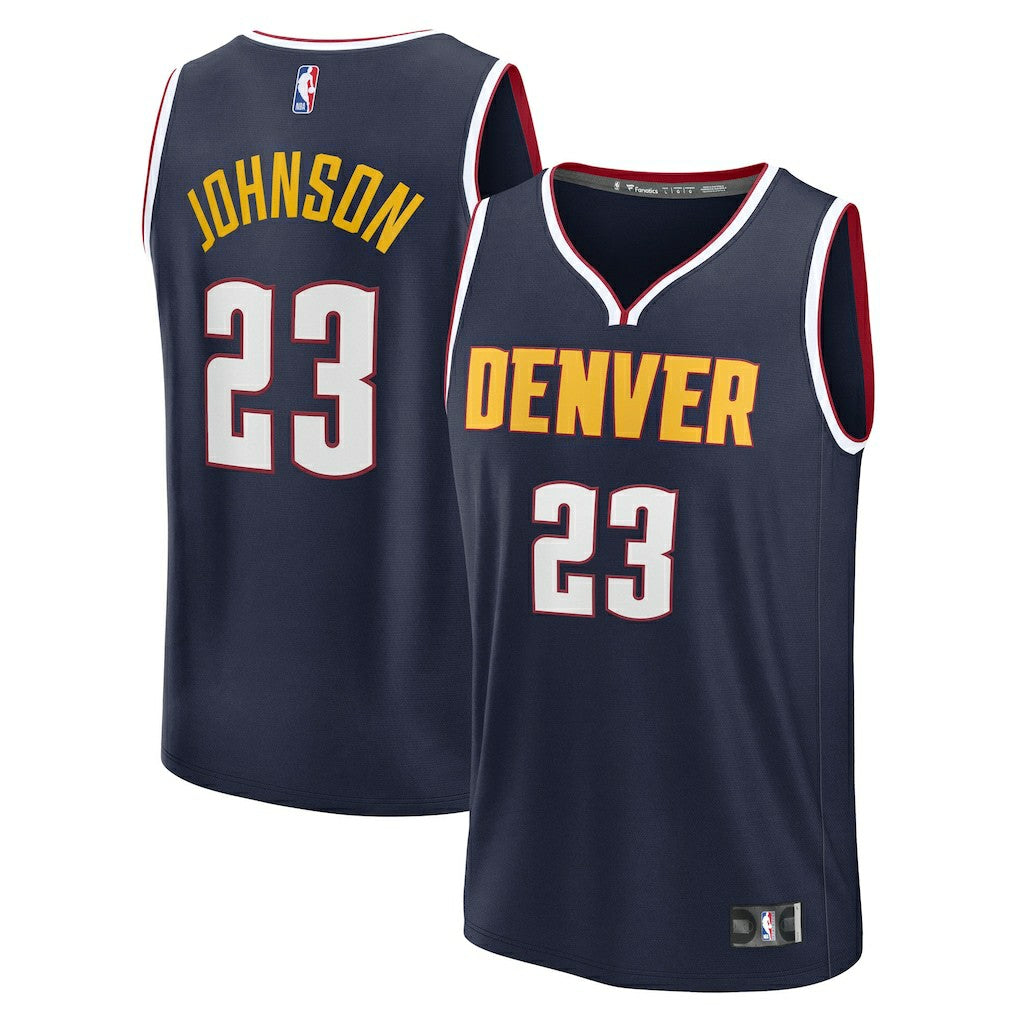 Cameron Johnson Denver Nuggets Youth Fast Break Replica Jersey Navy Icon Edition - NBA