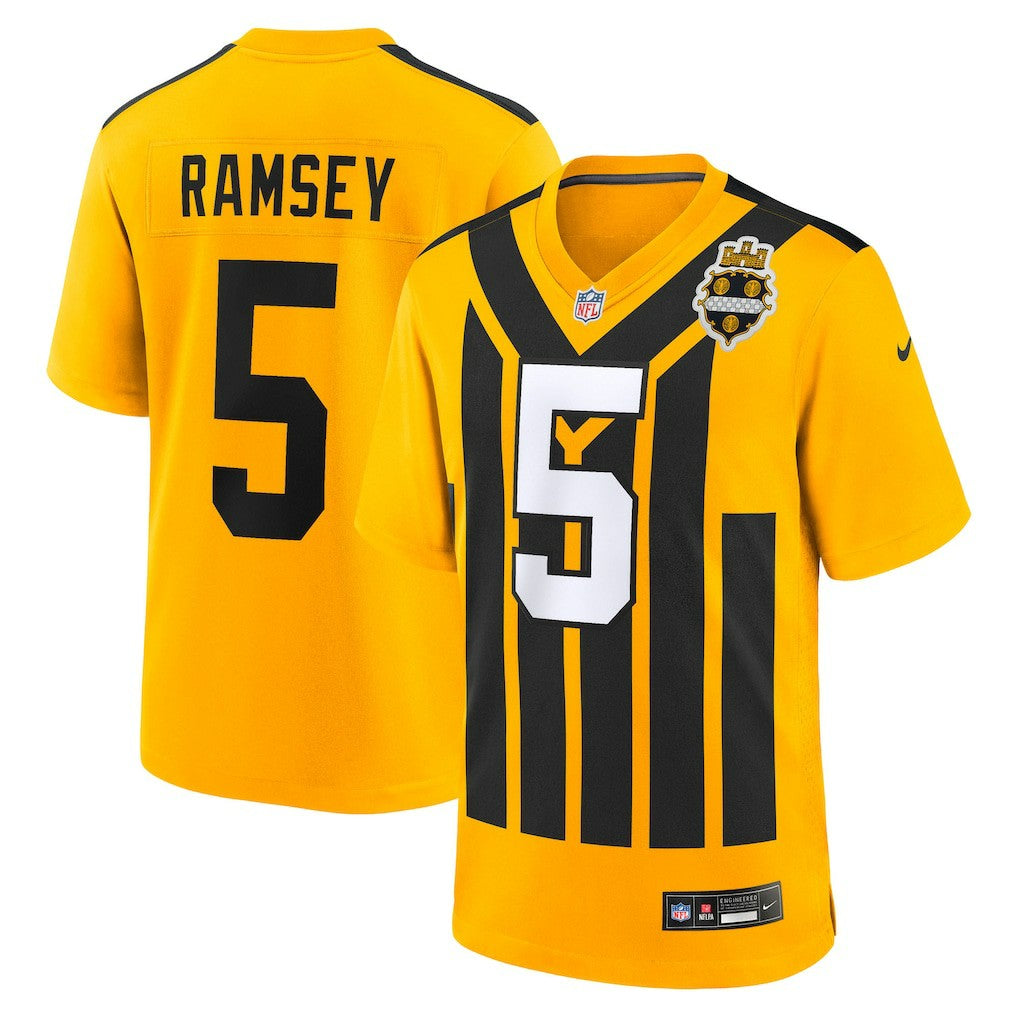 Jalen Ramsey Pittsburgh Steelers Alternate 1933 Throwback Game Jersey Gold | Nike for Sale