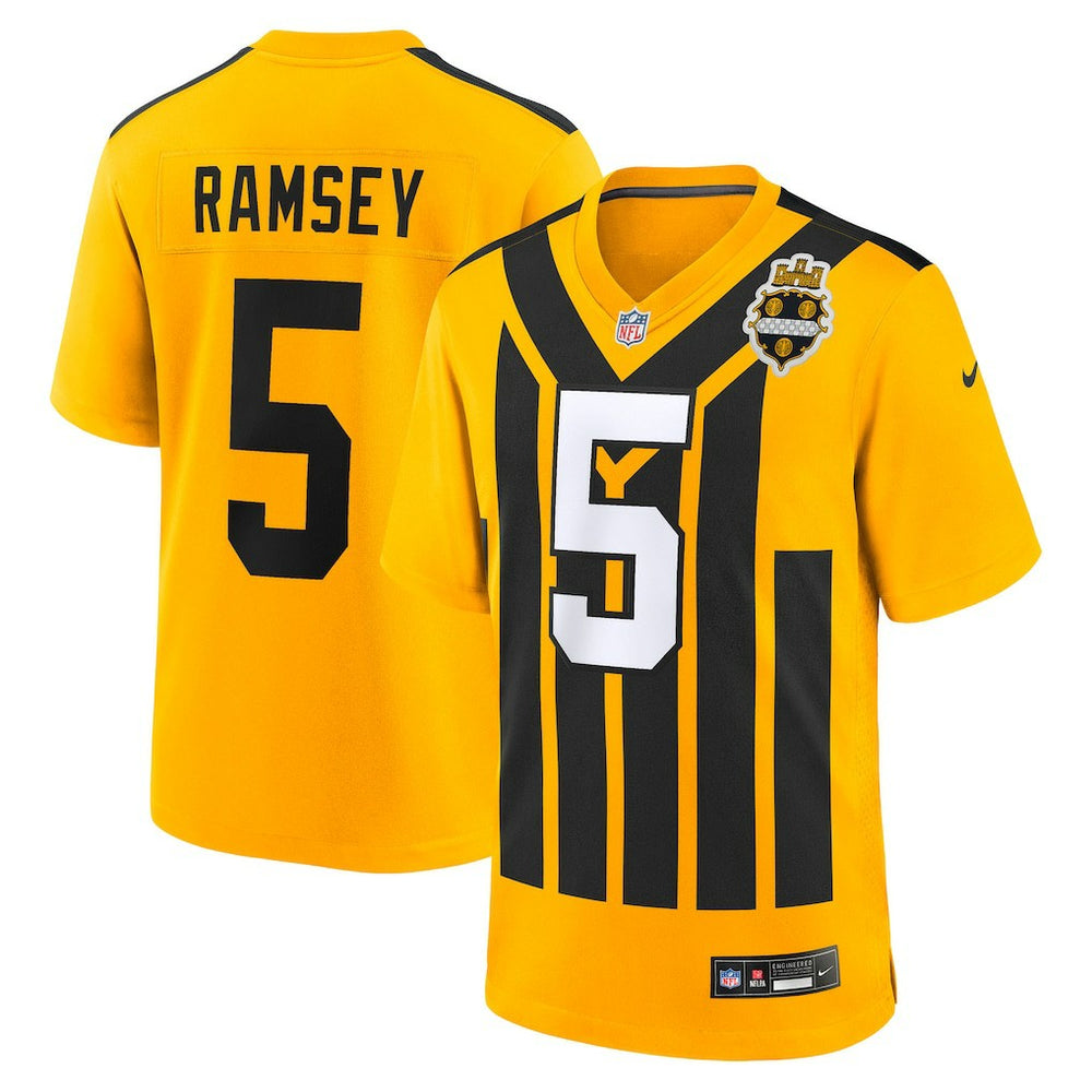 Jalen Ramsey Pittsburgh Steelers Alternate 1933 Throwback Game Jersey Gold | Nike for Sale