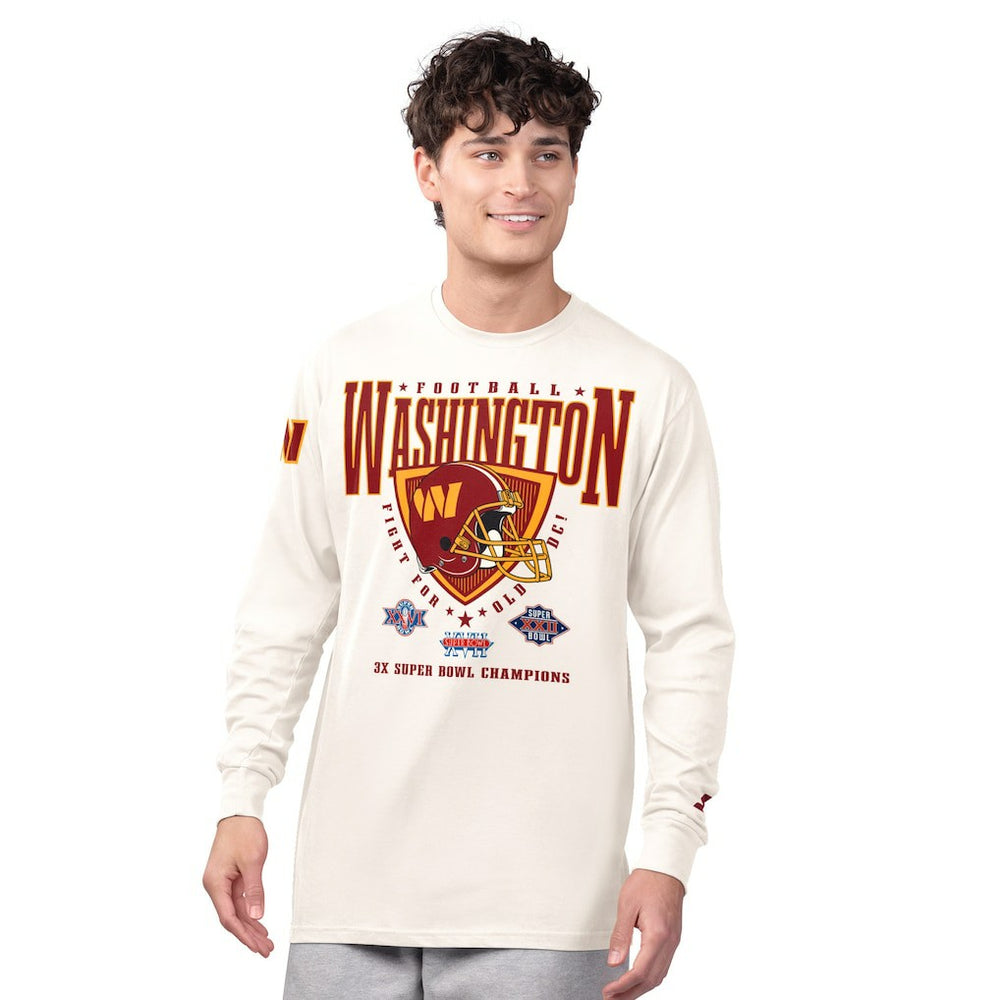 Washington Commanders Starter Champions Long Sleeve T-Shirt Cream | NFL
