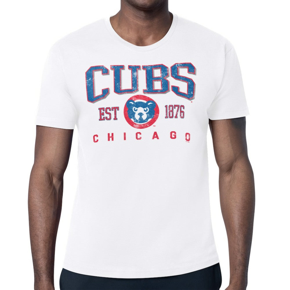Chicago Cubs Starter Distressed Logo T-Shirt - MLB