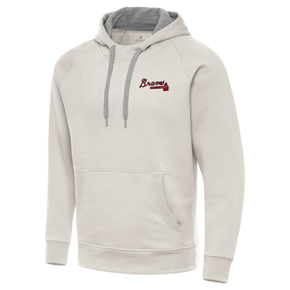Atlanta Braves Antigua Victory Pullover Hoodie - MLB